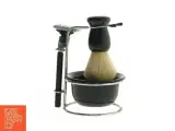 Barbersæt med barberkost og holder (str. 15 cm) - 3
