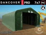 Lagertelt PRO 7x7x3,8m PVC m/ovenlys, Grøn
