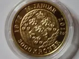 3000 kr. Guldmønt Magrethe 2012  - 2