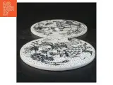 Februar og august Porcelænsplatter med illustrationer fra Bjørn Wiinblad (str. Ø 15 cm) - 2