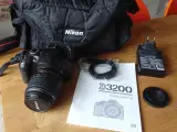 Nikon D3200 (4851 pic) 24mp, 64gb ram, 18-55mm obj