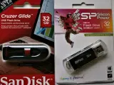 NYT SD Microkort SANDISK, FUJI, AGFA & CruzerGlide