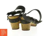 Sort træ-sandaler fra Ecco (str. 39 ) - 3
