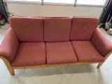 Massiv fyrretræs sofa 3 personers