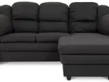 Lissabon ch. sofa - 3 pers. højre - Koksgrå Inari 95
