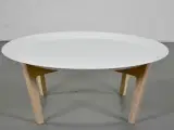 Loungebord/sofabord med hvid plade - 3