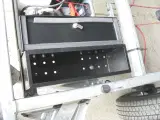 Værktøjskasse sort stål med lås til trailer - 2