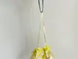Iriserende æg, gult m blomster, 2 stk samlet - 3