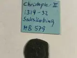 Christopher II Pennig Sakskøbing 1319-32 MB 579 - 2