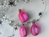 Vintage julekugle, pink lanterne, pr stk - 2