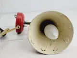 ⭐️- Retro Væglampe m. Rød Skærm og Messing - 4