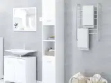 Badeværelsesskab 30x30x183,5 cm spånplade hvid