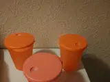 Tupperware avanti glas med sugerørslåg 3 stk
