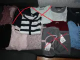 9 bluser/t-shirts cardigans str. XL