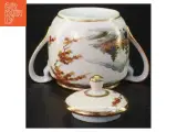Porcelænstepotte med låg og dekoration (str. Ø 10 cm) - 3