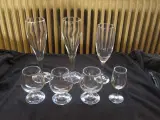 Champagne og cognacglas