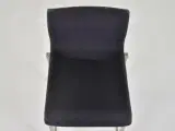 Barstol fra zeta furniture med sort polster, på stel i stål - 5
