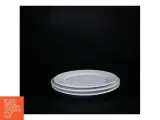 Porcelæns middagstallerkener (3 stk) fra Hotel Porcelain Bistro (str. O 22 cm og ø 20 cm) - 3