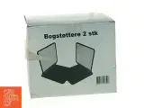 Metalliske bogstøtter (2 stk) (str. 15 x 17 x 13 cm) - 5