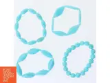 4 turkis armbånd (str. Ø 8,5 cm) - 2