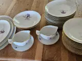 Dronningholm porcelæn spise og kaffestel - 3