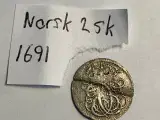 2 skilling 1691 Norge - 2