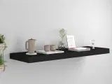 Svævehylde 80x23,5x3,8 cm MDF sort