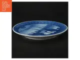 Blå og hvid porcelænplatte fra Royal Copenhagen (str. 18 cm) - 3