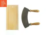 Gamle urtekniv med skærebræt (str. Længde af blad. 25,5 cm) - 2