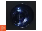 Blå glas vase (str. H. 18 cm. ø. 11 cm) - 2