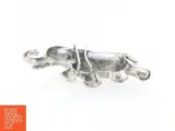 Sølvfarvet Elefant broche (str. 11,5 cm) - 2