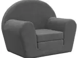 vidaXL sofa for children soft plush anthracite gra