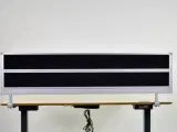 Bordmonteret skærmvæg i sort stof med metal ramme - 3
