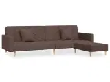 vidaXL 2-personers sovesofa med 2 puder og fodskam