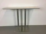 Zeta furniture ståbord i ahorn med krom stel l140xb60 cm - 4