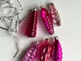 Pink ornamenter, 6 stk samlet - 4