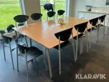 Kantineborde med stole Radius møbler Kantine 4 styk - 5
