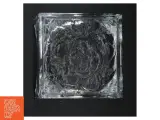 Firkantet Glasskål med rosenmotiv (str. 18 x 18 x 10 cm) - 4