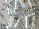 Vandglas med guld og stjerner, 4 stk samlet - 2