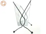Retro Vintage Røde Roser Blik Metal Tidsskrift holder (str. 40 x 18 cm) - 3