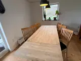 Spisebord i eg