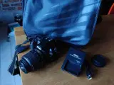 Nikon D3100 14mp, 8gb ram, 18-55mm VR objektiv og 