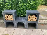 Betonelementer u-formede, antracit
