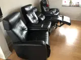 TV sofa i sort læder - 3