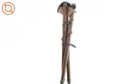 Trebenet jagt klapstol m. brunt lædersæde (str. 80 cm) - 2