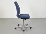 Häg h04 credo 4650 kontorstol med blåt polster og høj ryg - 4