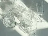 Krystalglas, pokalformede m slibninger, 5 stk samlet, NB - 2