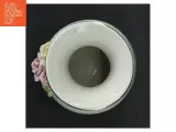 Porcelænsvase med blomsterdekoration (str. 8 cm ø. 7 cm) - 3