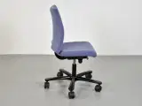 Häg h04 kontorstol med lyslilla polster og sort stel - 4