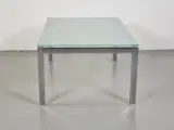 Pedrali glasbord med krom understel, 120x69 cm. - 2